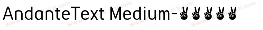 AndanteText Medium字体转换